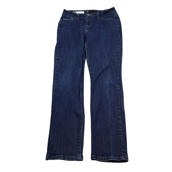 Levi Strauss And Co Pants Womens Blue Button Zip Mid Rise Skinny Denim Jeans - Picture 1 of 16
